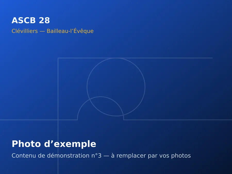 Annonce d’exemple : tournoi de fin de saison
