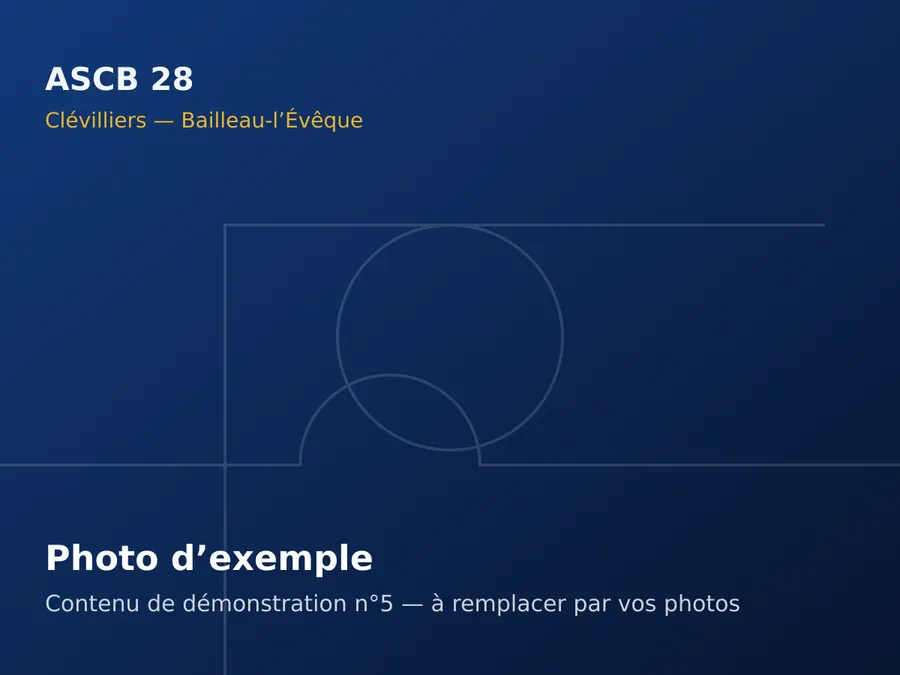 Photo d’exemple — école de foot